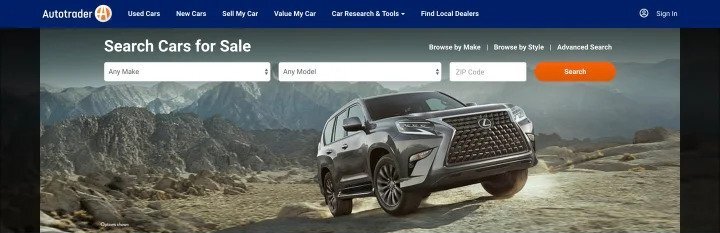 Auto Trader Used Car Website