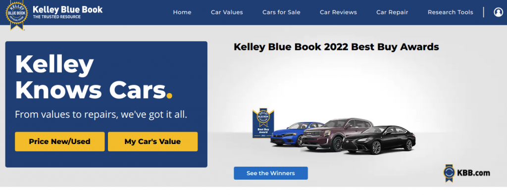 Kelley Blue Used Car Website