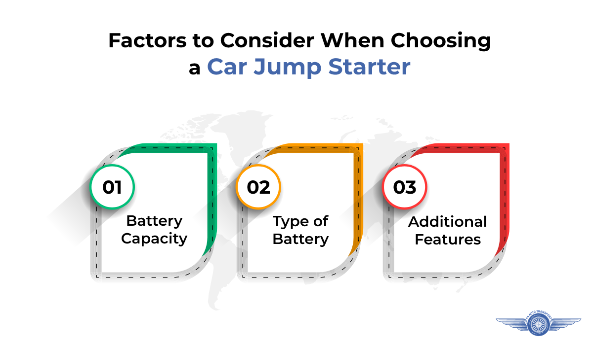 Factors to consider when choosing a car jump starter