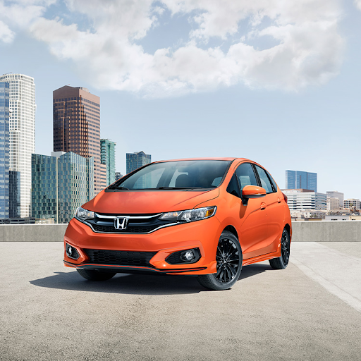 Honda Fit, a small hatchback ideal for campus parking and flexible cargo space